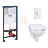 Siko Závěsný WC set do lehkých stěn / předstěnová montáž GROHE Bau Ceramic GRSBAUSASH0