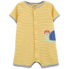 CARTER'S Overal letný krátky rukáv Yellow Snail chlapec NB/ veľ. 56 1N055010_NB