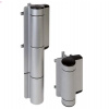 MAMMOTH-HD - LOCINOX® - záves s integrovaným hydraulickým samozatváračom, otváranie 180°, pre krídlové bránky do 200 kg/ Strieborná - Čierna