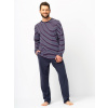 Pánske pyžamo Key MNS 316 B25 dĺžka/r M-2XL tmavě modrá M