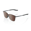 100% Legere Square, okuliare - Soft Tact Cool Gray - HiPER Crimson Silver Mirror Lens