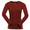 Alpine Pro Olena Dámske tričko s dlhým rukávom LTSB089 merlot XS