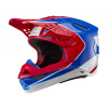 přilba SUPERTECH S-M10 AEON, ALPINESTARS (červená fluo/modrá, vel. S) M140-2209-S