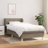 Box spring postel s matrací taupe 90x190 cm textil 3126769