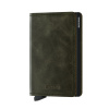 Kožené puzdro na karty SECRID Slimwallet Vintage Olive-Black olivové