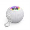 Hama Ball, bluetooth reproduktor, 5 W, LED podsvietenie, AUX-in, USB-A, microSD slot, biely 188238
