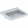 Geberit Selnova Comfort - Umývadlo Square, 650x550 mm, bezbariérové, bez otvoru na batériu, bez prepadu, biela 500.790.01.7