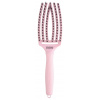 OLIVIA GARDEN Finger Brush Think Pink Jaipur Rose kefa na vlasy masážna 6-radová stredná
