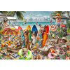 BLUEBIRD Puzzle Psy a mačky na pláži 2000 dielikov