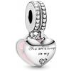 PANDORA Moments People 792072EN40 Srdce mama a dcéra (Ag 925/1000, 6,6 g)