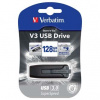 Verbatim USB flash disk, USB 3.0, 128GB, V3, Store N Go, čierny, 49189, USB A, s výsuvným konektorom