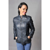 Max Original Leather Dámska kožená bunda 1176 blue (5XL 66-68) - Blue - 5XL