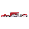 Maisto Design Team Haulers 1993 Chevrolet 454 SS Pick up Car Trailer 1936 Chevy Pickup 1:64