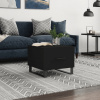 zahrada-XL Konferenčný stolík čierny 50x50x40 cm spracované drevo 829446