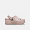 Crocs Classic Platform Lined Clog W Pink Clay