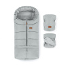 Petite & Mars Set zimný fusak Jibot 3v1 + rukavice na kočík Jasie Quiet Grey
