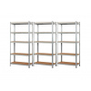 Fistar !!! Akčný balíček: 3x Regál 2000x1200x400 mm kovový zinkovaný 5-policový, nosnosť 875 kg