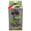 FARM SERVICE - Set poľnohospodárskych strojov: traktor, kombajn, traktor s čelným nakladačom 1:64