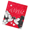 Carbotex Detská deka Mickey a Minnie Mouse Love 130x160 cm - vyp
