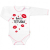 Body dlhý rukáv s vtipným textom Baby Nellys, Bola tu TETUŠKA, veľ. 86, 86 (12-18m)