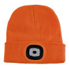 KesTek Pletená čiapka s LED svetlom, neónovo oranžová