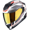 SCORPION prilba na motocykel EXO-520 EVO AIR LENA (biela/strieborná/červená) XS