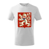 Znak Česko-Slovenská republika 1938–1939 - Tričko detské bavlnené - 134 cm/8 rokov ( Biela )