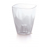 PROSPERPLAST Kvetináč COUBI ORCHID hranatý bezfarebný transparentný 13,2cm