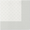 Paw Airlaid Ubrousky Subtle Grid (silver) 50ks 40x40cm