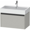 DURAVIT Ketho 2 závesná skrinka pod umývadlo, 1 zásuvka, 784 x 460 x 440 mm, betón šedá matná, K25077007070000
