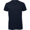 B&C | Inspire V T /men, Pánske tričko s výstrihom do V, modrá navy, XXL