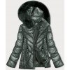 Dámska zimná bunda s odnímateľnou kapucňou S'west khaki (B8180-11) odstíny zelené XXL (44)