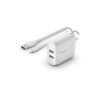 Belkin Dual USB-A nabíjačka 24W + kábel lightning (WCD001VF1MWH)