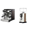 Rocket Espresso Appartamento TCA, black/copper + Eureka Mignon Specialita, WD white, walnut