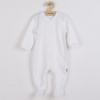 NEW BABY Dojčenský bavlnený overal New Baby Practical biely chlapec - 74