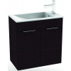 Jika Cube - Skrinka s umývadlom, 590x327x622 mm, tmavý dub H4536311763021