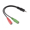 Hama 00200352 audio kábel 0,15 m 3.5mm 2 x 3.5mm čierny (200352)