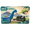 36096 Vláčik s dinosaurami na batérie (Brio Train - Batériová vláčiková súprava s dinosaurami a dinosaurami 36096)