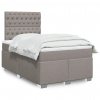 Box spring postel s matrací taupe 120x190 cm textil Hnědošedá 3292738