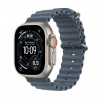 Apple Watch Ultra 3 GPS + Cellular 49 mm puzdro z prírodného titánu s modrým remienkom Anchor Blue Ocean