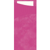 Púzdro na príbor fuchsia s bielou servítkou 8,5x19cm (500ks)