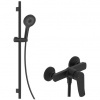 Kielle Oudee Sprchová súprava s batériou, matná čierna 20627SN74 1 set