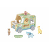 Tooky Toy Drevená vkladačka Zvieratká Safari auto 9 ks
