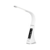 Rebel KOM1009-1 LED stolová lampa s meteostanicou biela