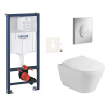 Siko Závěsný WC set do lehkých stěn / předstěnová montáž Glacera Ava GRSAVASAP00