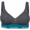 Calvin Klein LIFT BRALETTE tmavo sivá,tyrkysová,biela Dámska podprsenka S