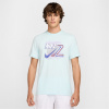 Nike Oz Open Cotton T-shirt Adults Glacier Blue L