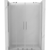 Mexen Velar Duo, posuvné sprchové dvere do otvoru 150 cm, 8mm sklo námraza, chrómová, 871-150-000-32-01