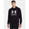 Pánska mikina Under Armour UA Rival Terry Graphic Hood Čierna SM