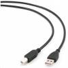 GEMBIRD Kabel USB 2.0 A-B propojovací 4,5m Professional (černý, zlacené kontakty) CCP-USB2-AMBM-15